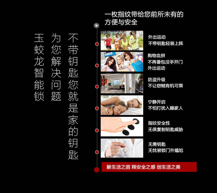 玉蛟龍智能門鎖 智能鎖防窺視輸入、半導(dǎo)體/光學(xué)指紋傳感器