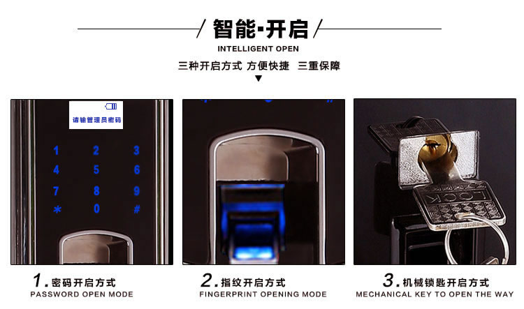 玉蛟龍指紋鎖 智能別墅鎖智能化的觸摸鍵盤、玉蛟龍密碼感應(yīng)門鎖系列