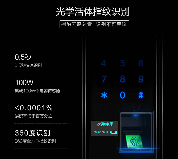 玉蛟龍智能鎖 智能鎖玉蛟龍觸摸屏系列、5A級鉆化觸摸屏