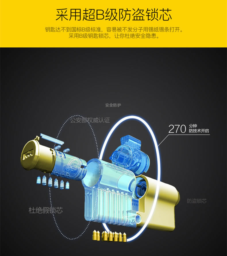 道思智能鎖 智能鎖(紅古銅)智能觸摸開機、持久耐用