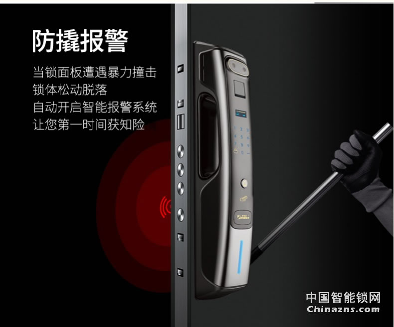 羅曼斯人臉識別智能鎖DD4 全自動智能鎖家用防盜門指紋鎖