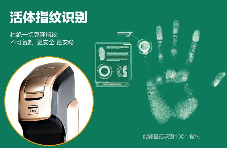 三星指紋密碼鎖DP728 防盜推拉電子門鎖