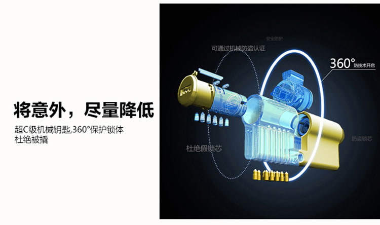 豪力士指紋鎖 I2016F家用防盜門智能鎖密碼鎖電子鎖手機感應刷卡智能鎖