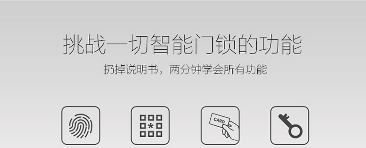 豪力士智能鎖指紋鎖 D5688F家用防盜門密碼磁卡感應電子鎖