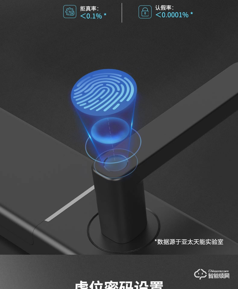 亞太天能智能鎖 V11家用防盜門密碼指紋鎖