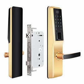 西默智能鎖 家用指紋密碼鎖直板防盜刷卡鎖