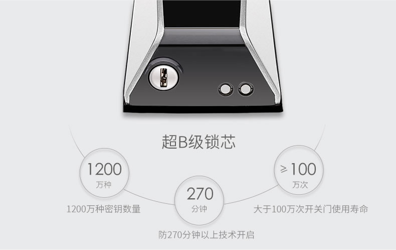 斑點貓指紋鎖 直板智能指紋鎖防盜門電子密碼鎖