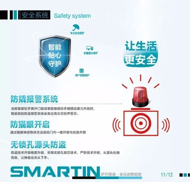 薩巴蒂諾指紋鎖全自動智能鎖 紅外感應 電子密碼鎖