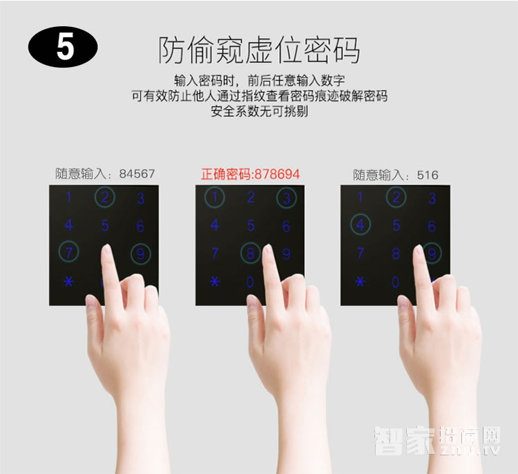 千御物聯智能鎖 滑蓋智能指紋門鎖q7888f