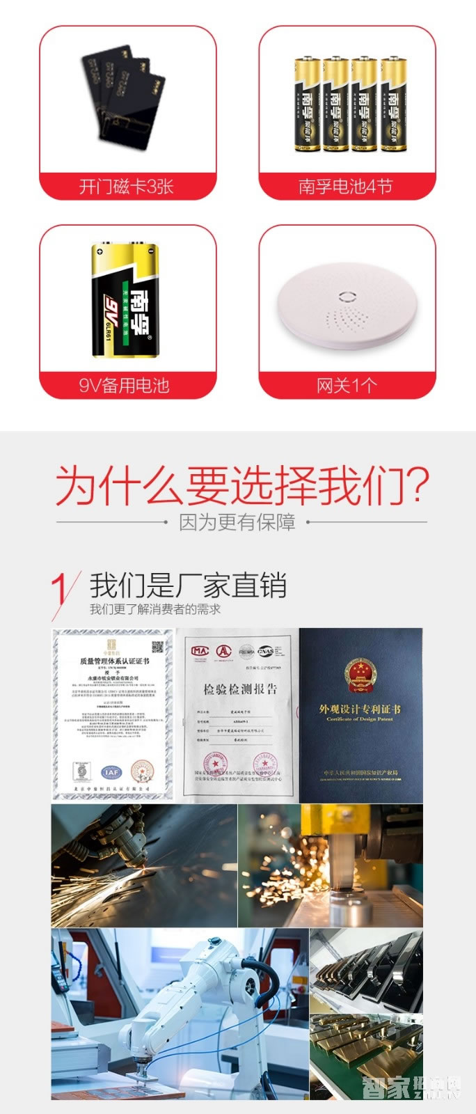 愛波瑞Abrain智能鎖 全不銹鋼超薄指紋密碼鎖