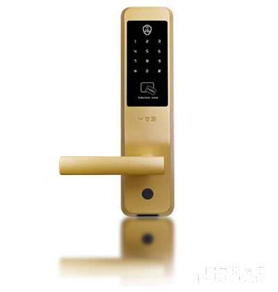 海貝斯智能鎖 智能感應卡鎖直板富貴金