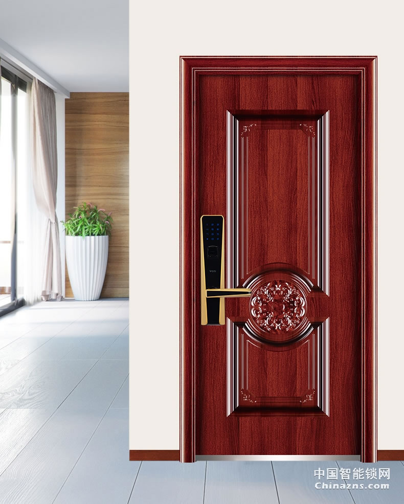 YGS楊格家用指紋鎖防盜門鎖雙開智能鎖電子門鎖密碼鎖防盜鎖8860