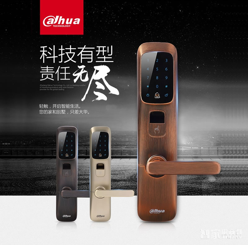 大華樂橙指紋鎖 多種開鎖方式