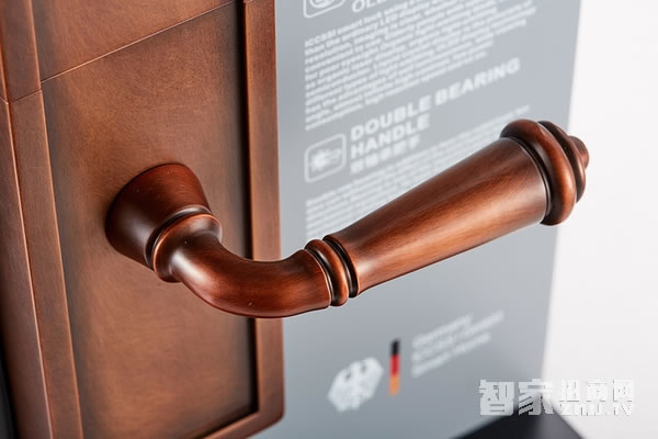 艾棲指紋鎖 家用純銅系列 電子智能門(mén)鎖