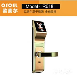 歐索爾智能鎖人臉識別鎖 家用防盜密碼鎖