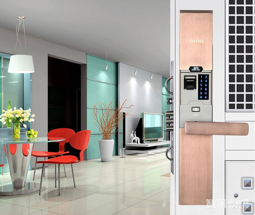 歐索爾智能鎖別墅指紋密碼鎖 家用防盜門智能鎖