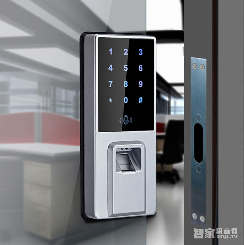 歐索爾智能鎖玻璃門(mén)指紋鎖 辦公智能電子密碼鎖