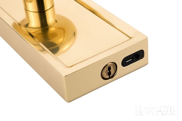 艾棲家用指紋鎖 純銅智能門鎖 高檔電子鎖