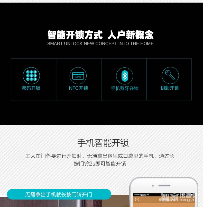 核桃智能鎖 手機藍牙開鎖 智能卡鎖W2