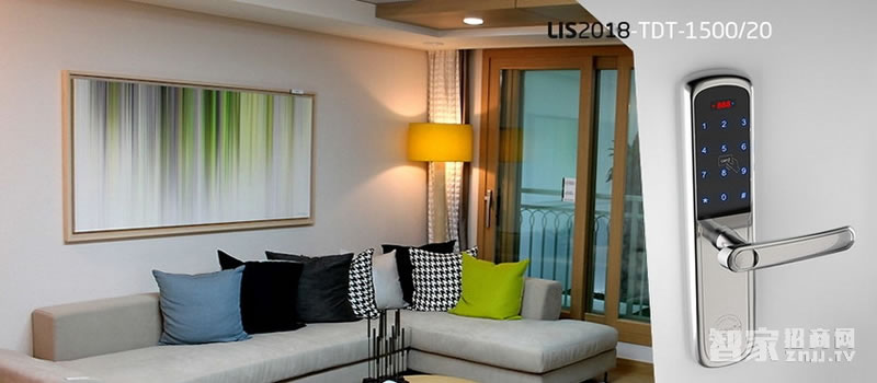 力維智能鎖 TDT-1550/20家用指紋鎖 防盜密碼鎖直板亮金