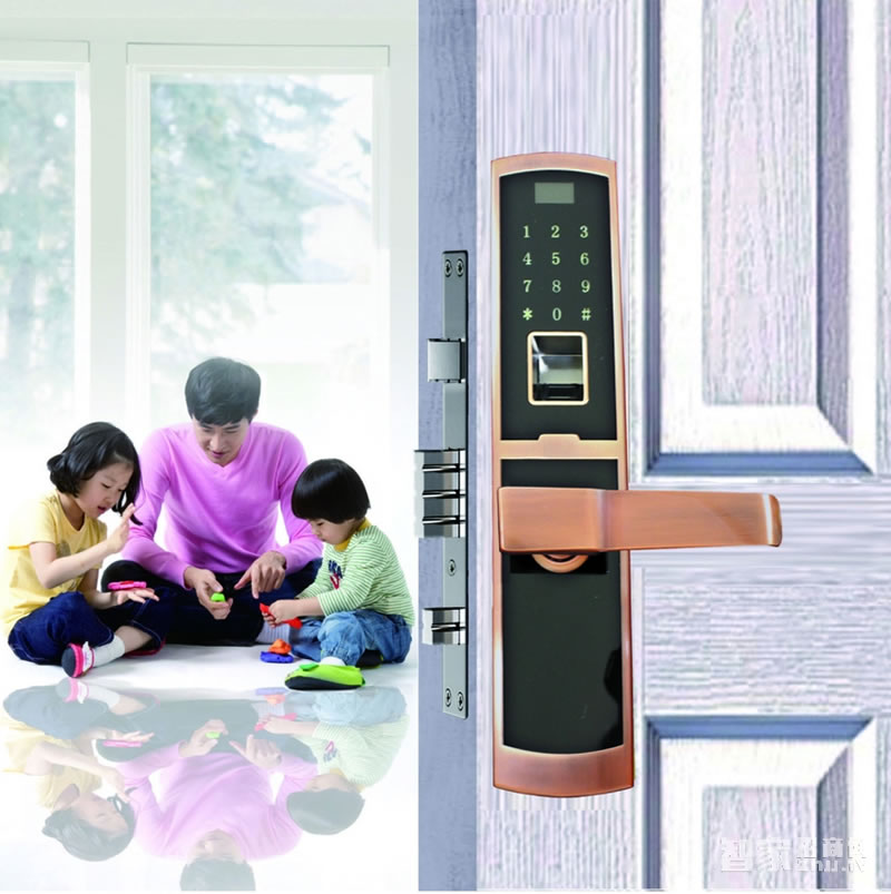 眾和物聯智能指紋鎖 防盜門木門智能鎖 電子密碼鎖