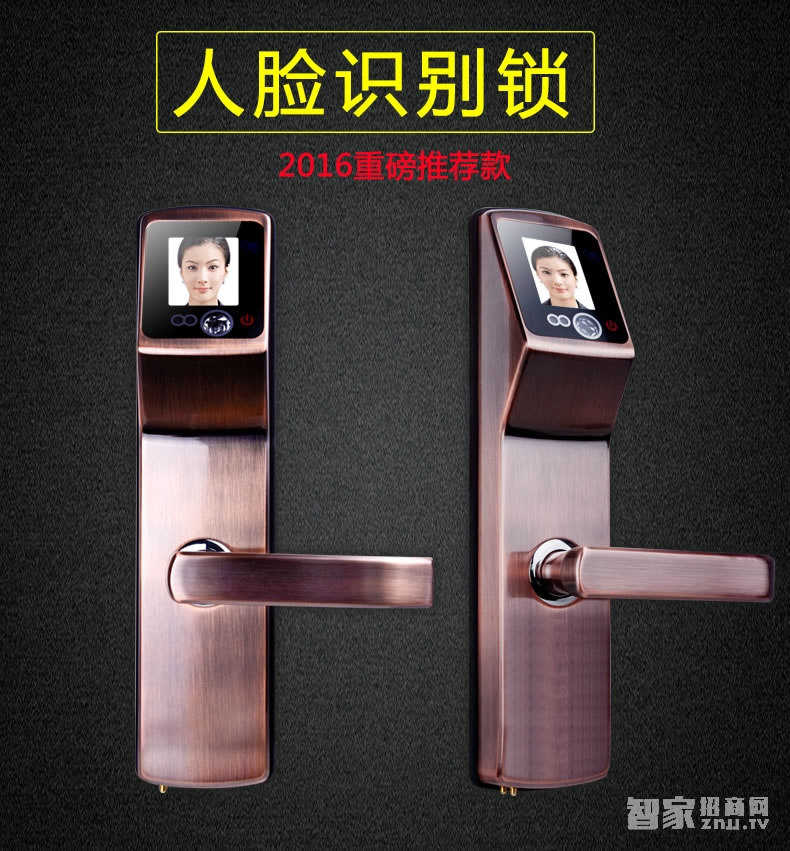 索掌門智能鎖 人臉識別鎖 家用防盜面部識別智能鎖
