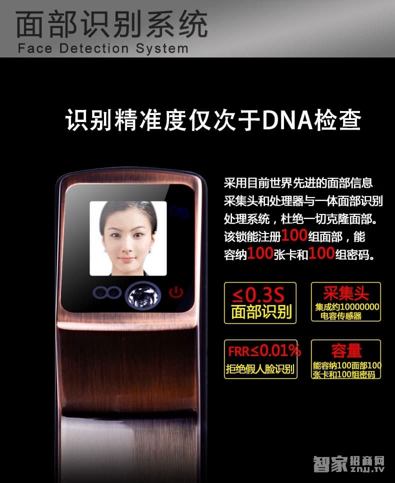 索掌門智能鎖 人臉識別鎖 家用防盜面部識別智能鎖
