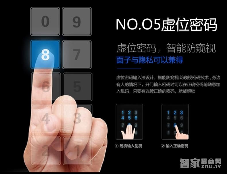 索掌門智能鎖 家用指紋密碼鎖 直板智能門鎖