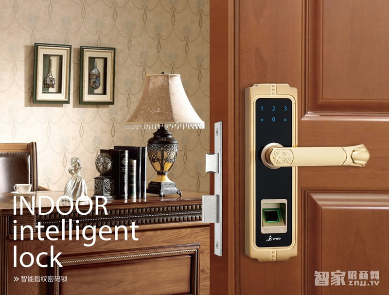 億沃智能指紋鎖 電子密碼鎖 家用智能鎖