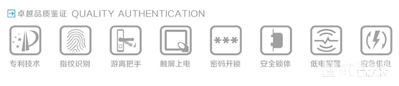 億沃智能指紋鎖 電子密碼鎖 家用智能鎖