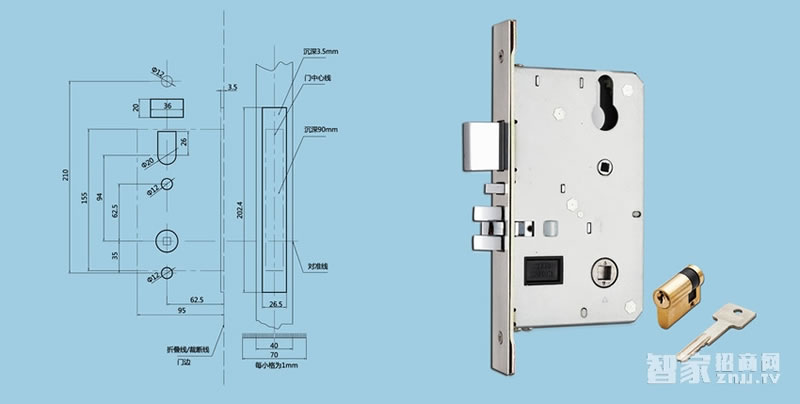 億沃酒店智能鎖 賓館電子刷卡鎖 感應(yīng)磁卡鎖