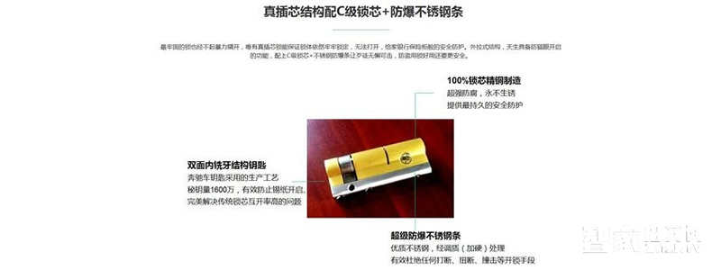 六孚智能鎖小蠻腰指紋鎖密碼鎖直板紅古銅