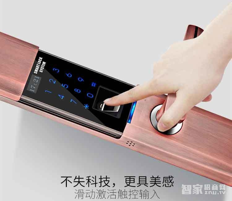 堅甲衛(wèi)士瑞典指紋頭平滑蓋指紋鎖 密碼刷卡鎖