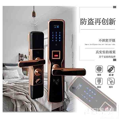 堅甲衛士全自動四合一指紋鎖 防盜智能門鎖