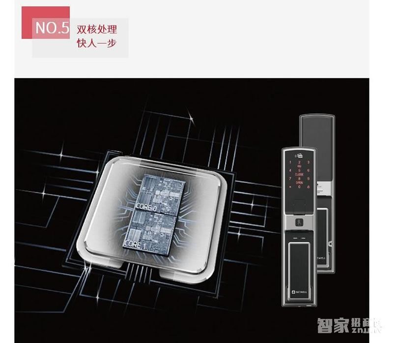 紐威爾指紋鎖 智能鎖深邃黑、三種開鎖方式/6大核心功能