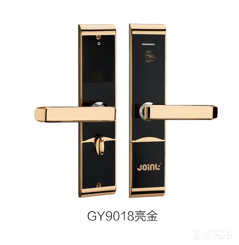 佳因特酒店鎖亮金兩種開門方式、防火鎖體