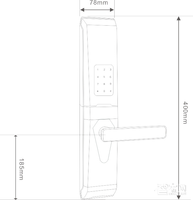 金安盾指紋密碼鎖 電子遙控智能鎖 滑蓋智能鎖