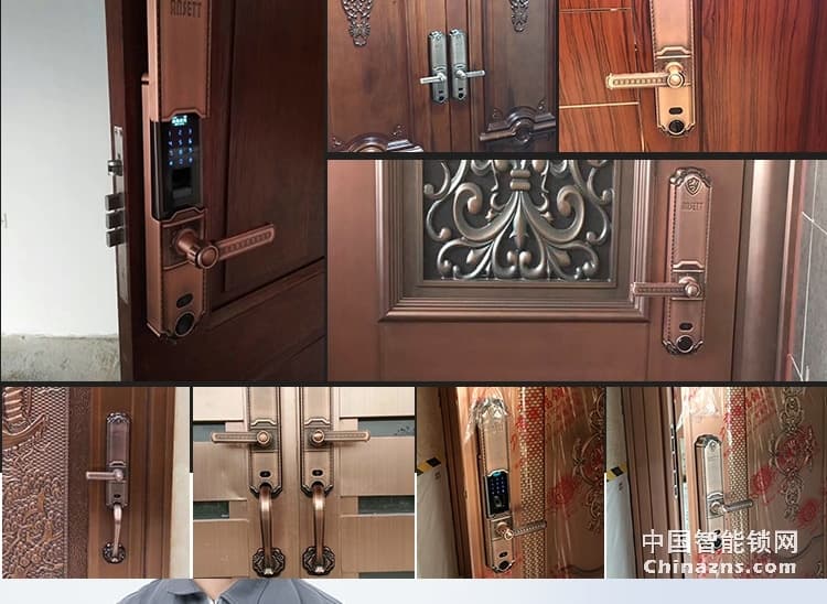 索仕頓全自動智能滑蓋指紋密碼鎖 別墅大門防盜電子智能鎖