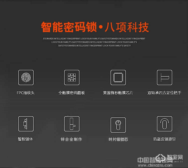 歐超電子指紋鎖 智能鎖 英倫卓越160608