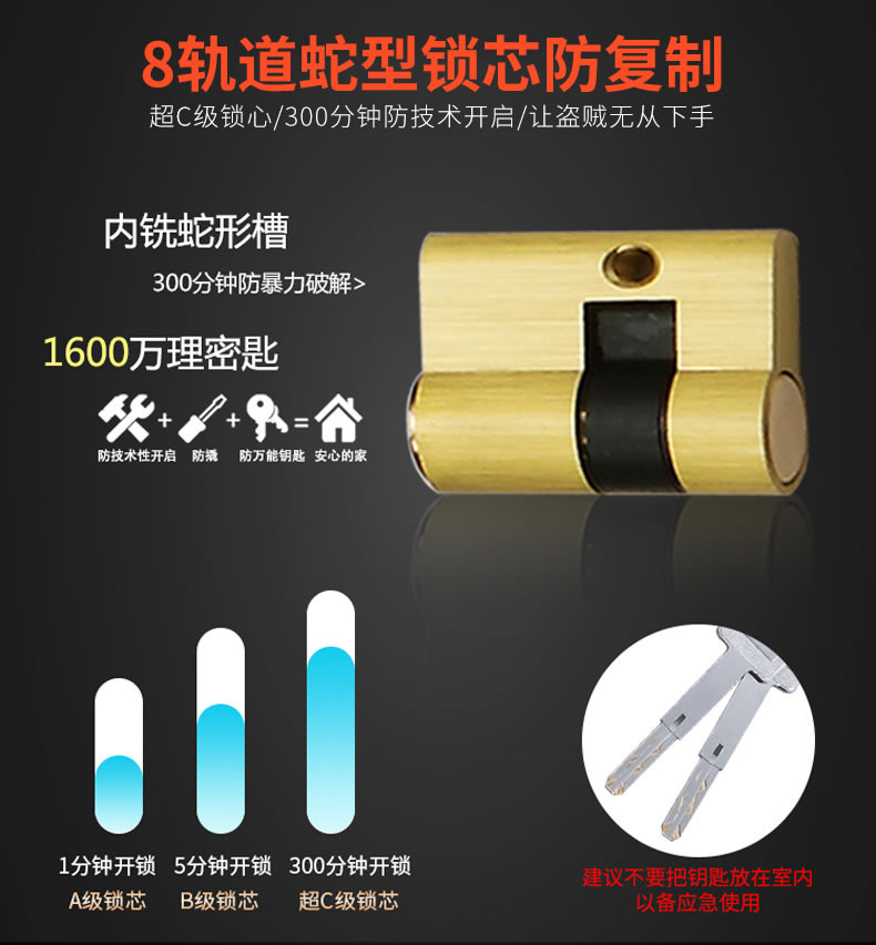 帥榮不銹鋼指紋鎖 家用智能鎖 滑蓋智能鎖