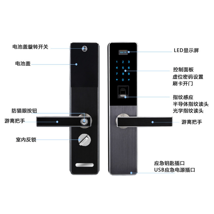 鑫鼎興指紋鎖 防貓眼開啟智能門鎖