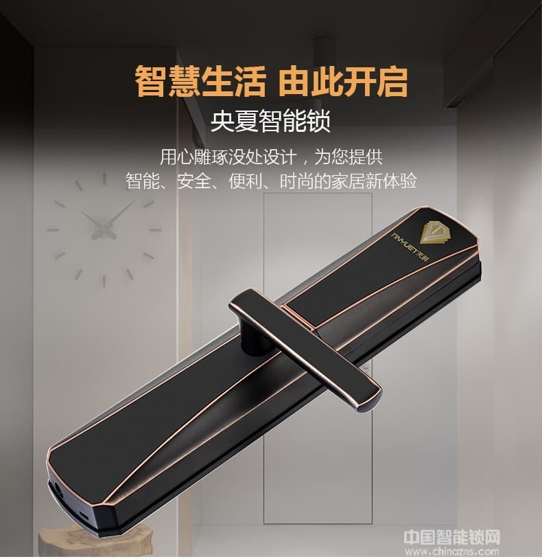 天玥指紋鎖 別墅公寓智能鎖 刷卡密碼鎖