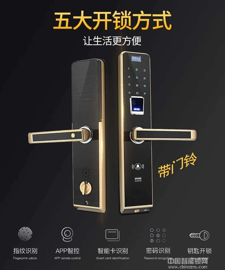 容心智能鎖 密碼刷卡感應鎖 APP室內防盜鎖
