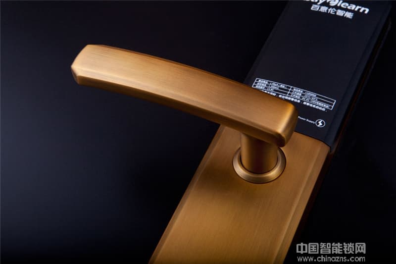 百意倫防盜大門智能鎖 滑蓋指紋密碼鎖