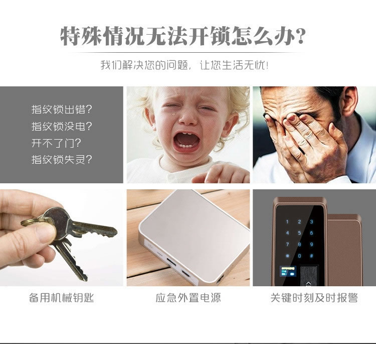 顧思特APP全自動指紋密碼鎖 家用室內門鎖