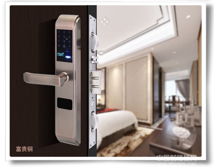 普賽羅指紋鎖 不銹鋼指紋鎖密碼鎖 家用防盜門鎖