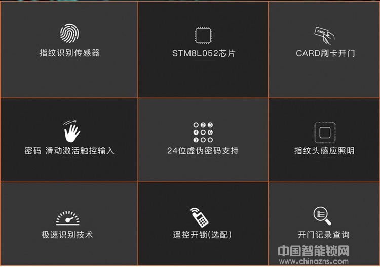 鑫鼎興玻璃門指紋密碼鎖 免開孔雙開IC卡鎖