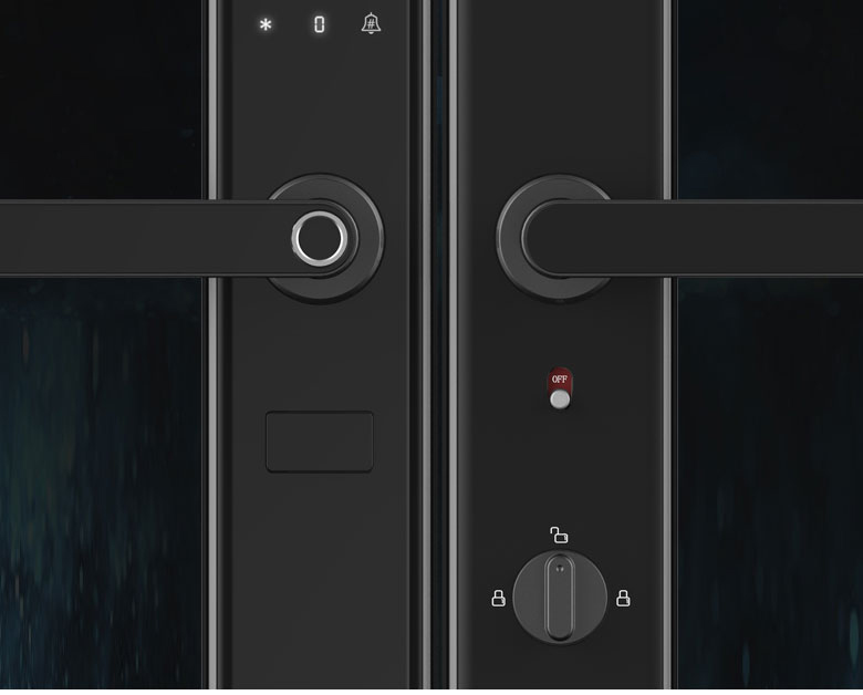 拉盯指紋鎖 不銹鋼滑蓋指紋鎖 家用刷卡密碼鎖