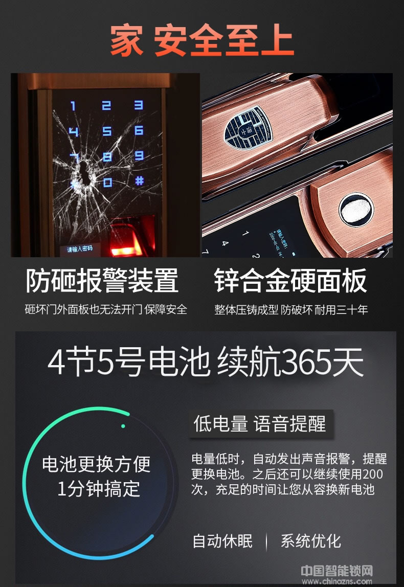 帥榮智能鎖 全自動(dòng)滑蓋指紋鎖 手機(jī)遠(yuǎn)程控制智能鎖