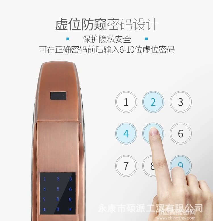 碩派半導體指紋鎖 家用防盜智能鎖